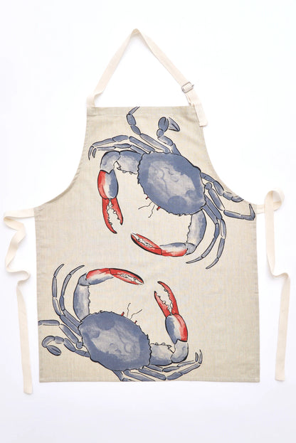 Crab motif apron