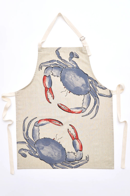 Crab motif apron