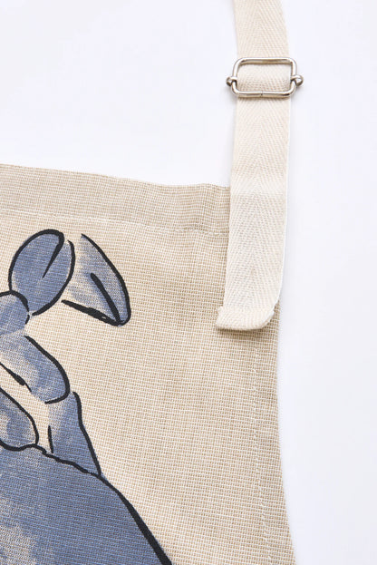 Crab motif apron