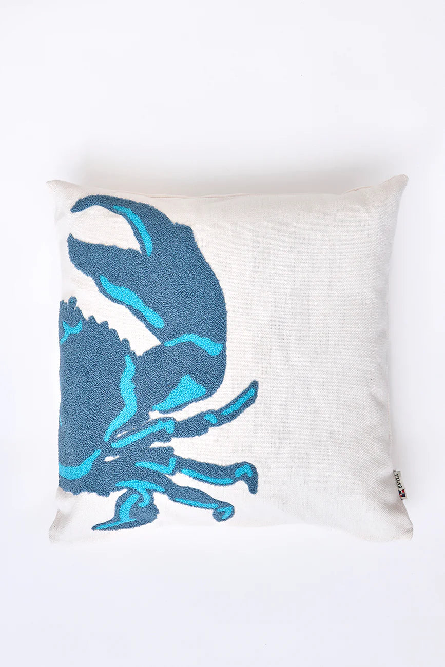 Pair of Crab Motif Cushions