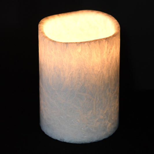 Sml Marble Eff Led Candle