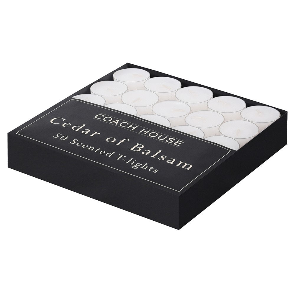 Set of 50 Cedar & Balsam T-Lights