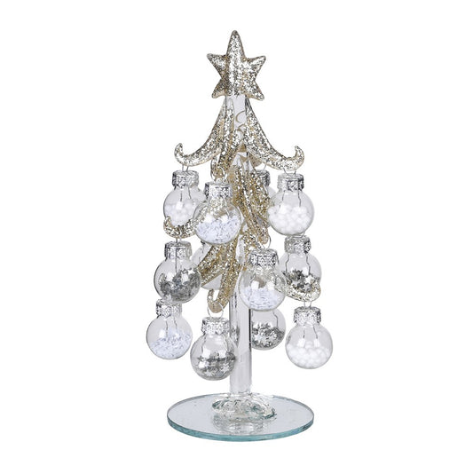 Frosted Glitter Bauble Tree