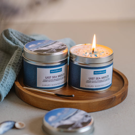 Uist sea breeze - Hebrides by MacGillivray custom candle tin