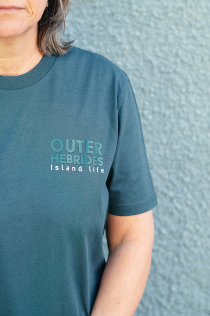 Island life adults t-shirt - deep-sea