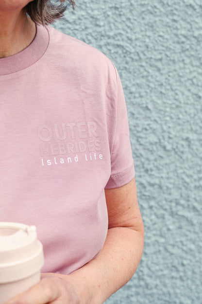Island life ladies fit t-shirt - seapink