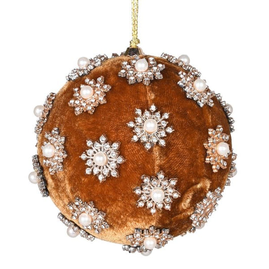 Gold pearl sun bauble