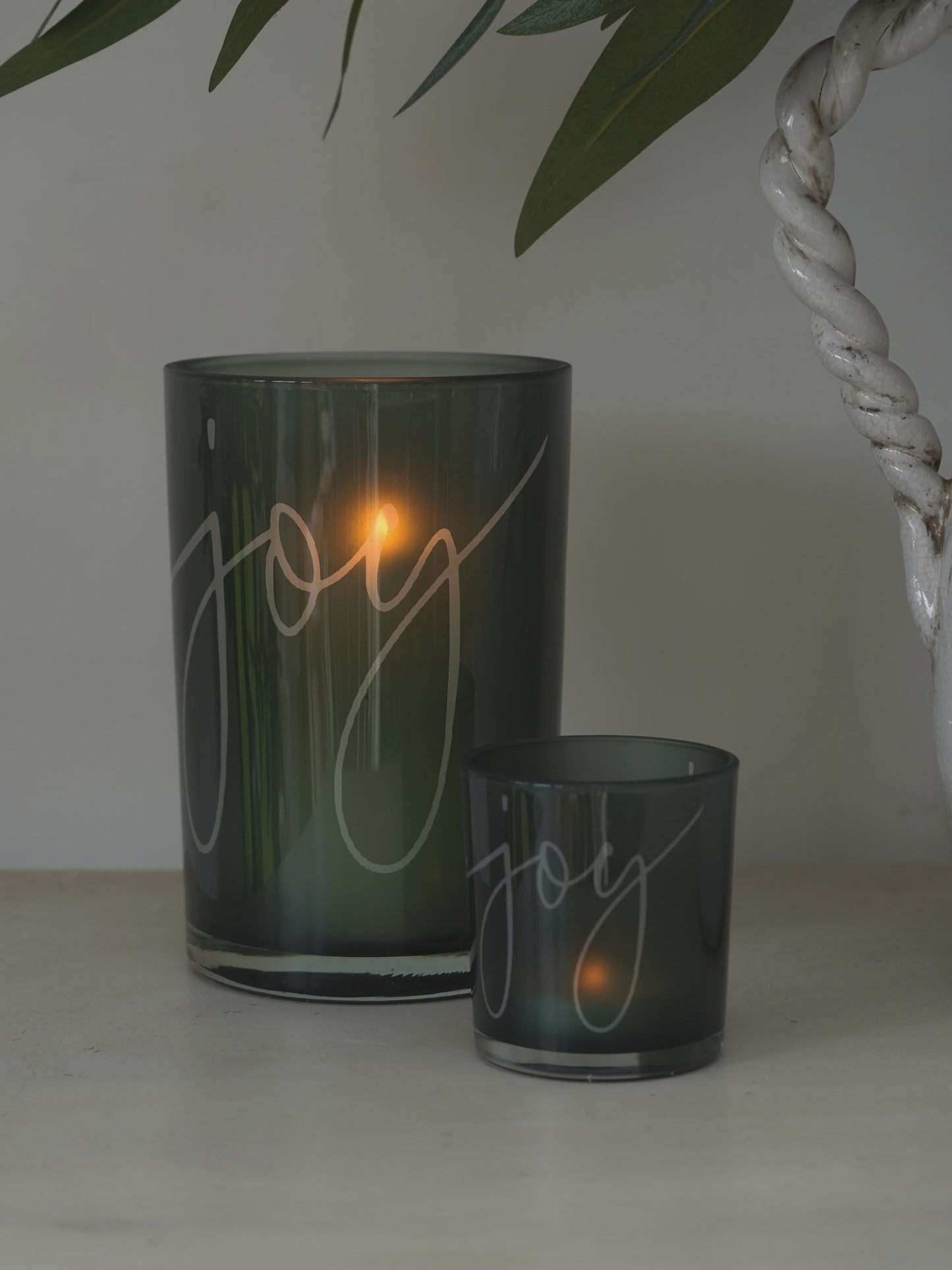 Large Joy Candle Holder