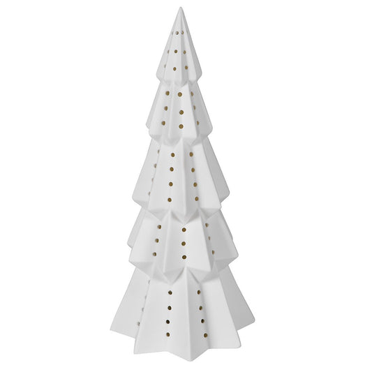 White Lit Tiered Xmas Tree