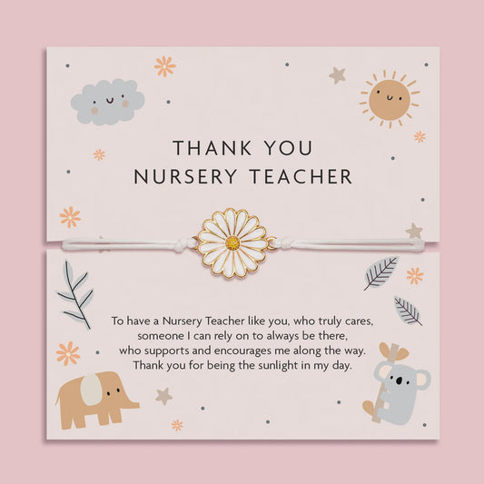 Thank you nursery teacher bracelet