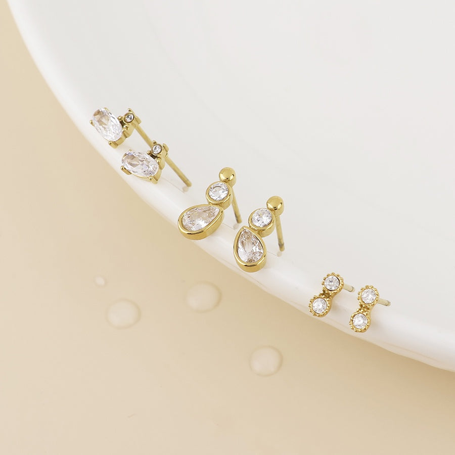 Kindred waterproof earring set - gold