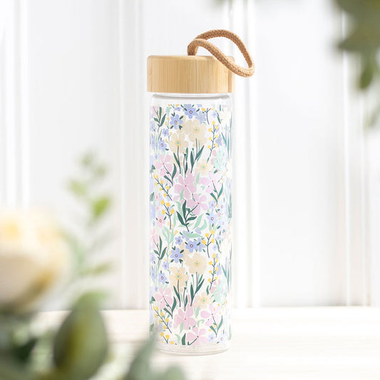 Ditsy floral print water bottle