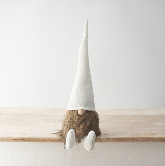 white corduroy hat gonk - 50cm