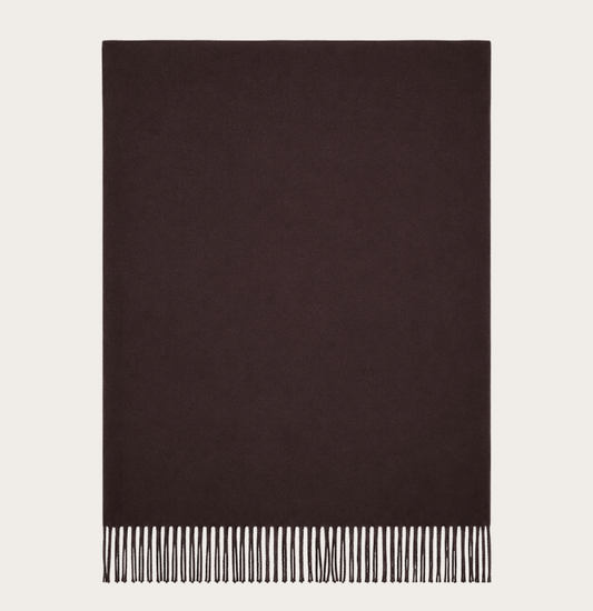 Plain pashmina dark coffee