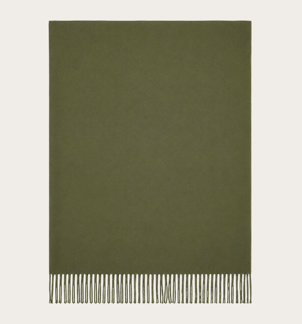 Plain pashmina olive