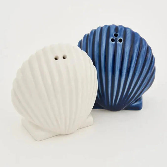 seashell salt and pepper shaker set