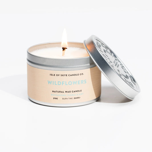 Wildflowers candle tin