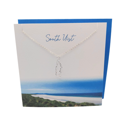 Island Map Jewellery - Necklace with Card
