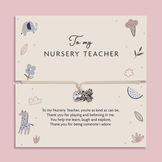 To my nursery teacher bracelet