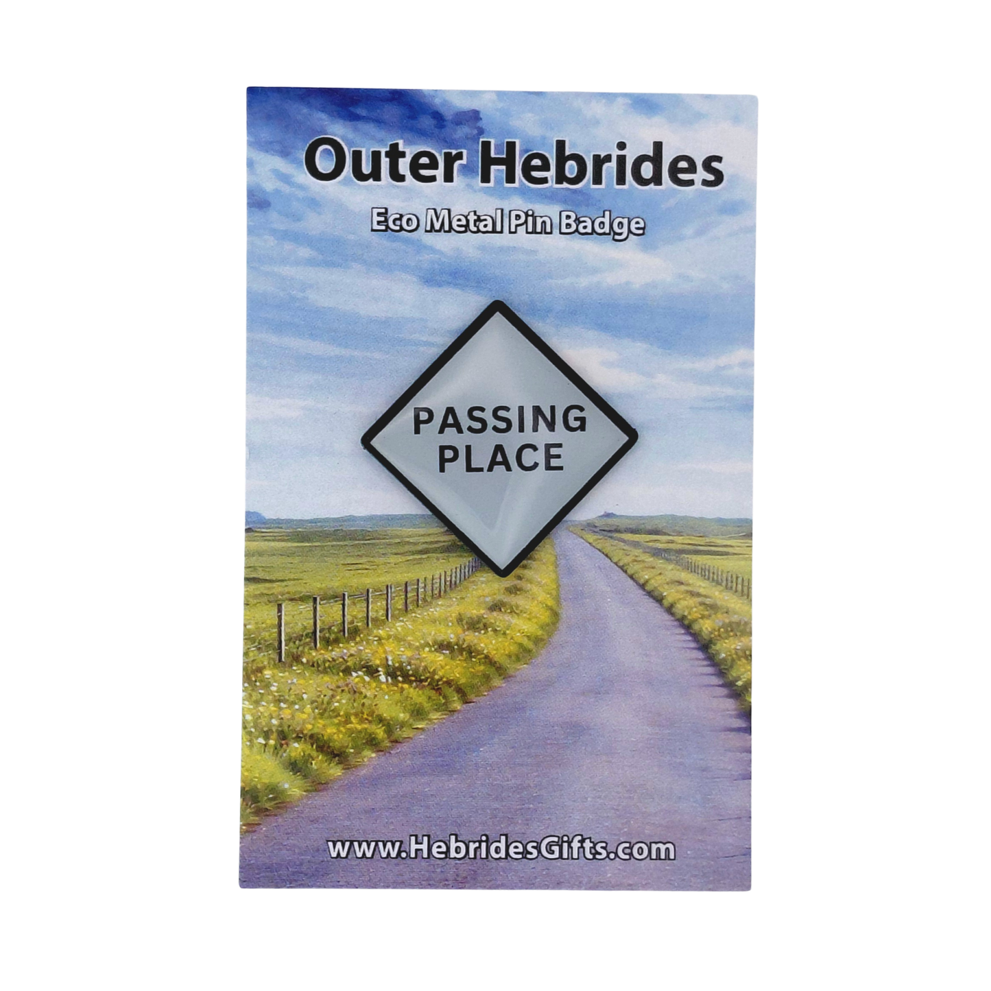 Novelty Road Sign Pin Badge