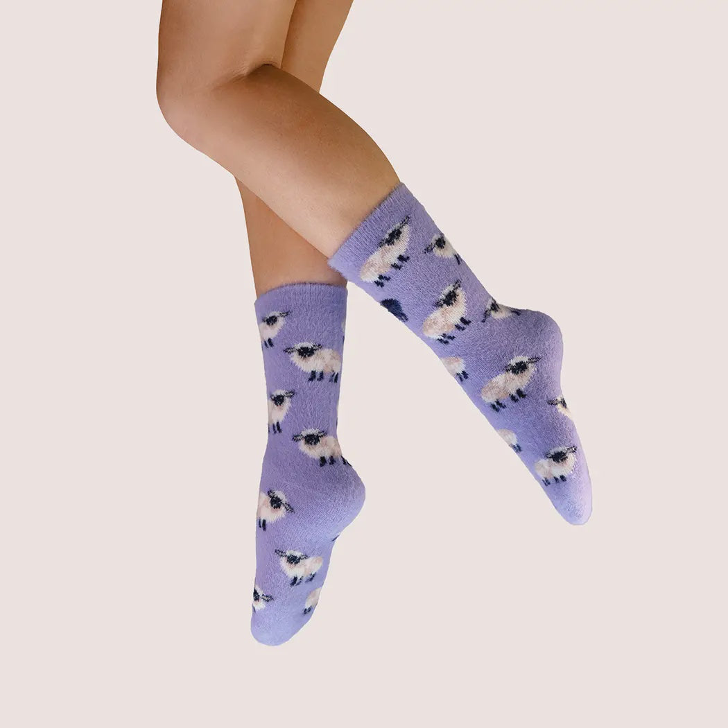 Sheep Fuzzy Socks