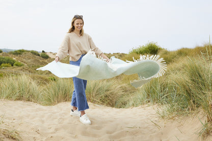 100% wool throws & blankets -  Beehive ocean (150 x 183cm)