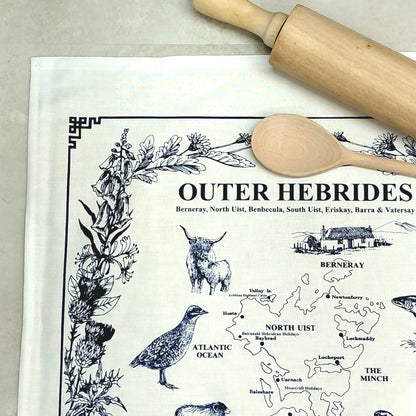Uist & Benbecula Tea Towel