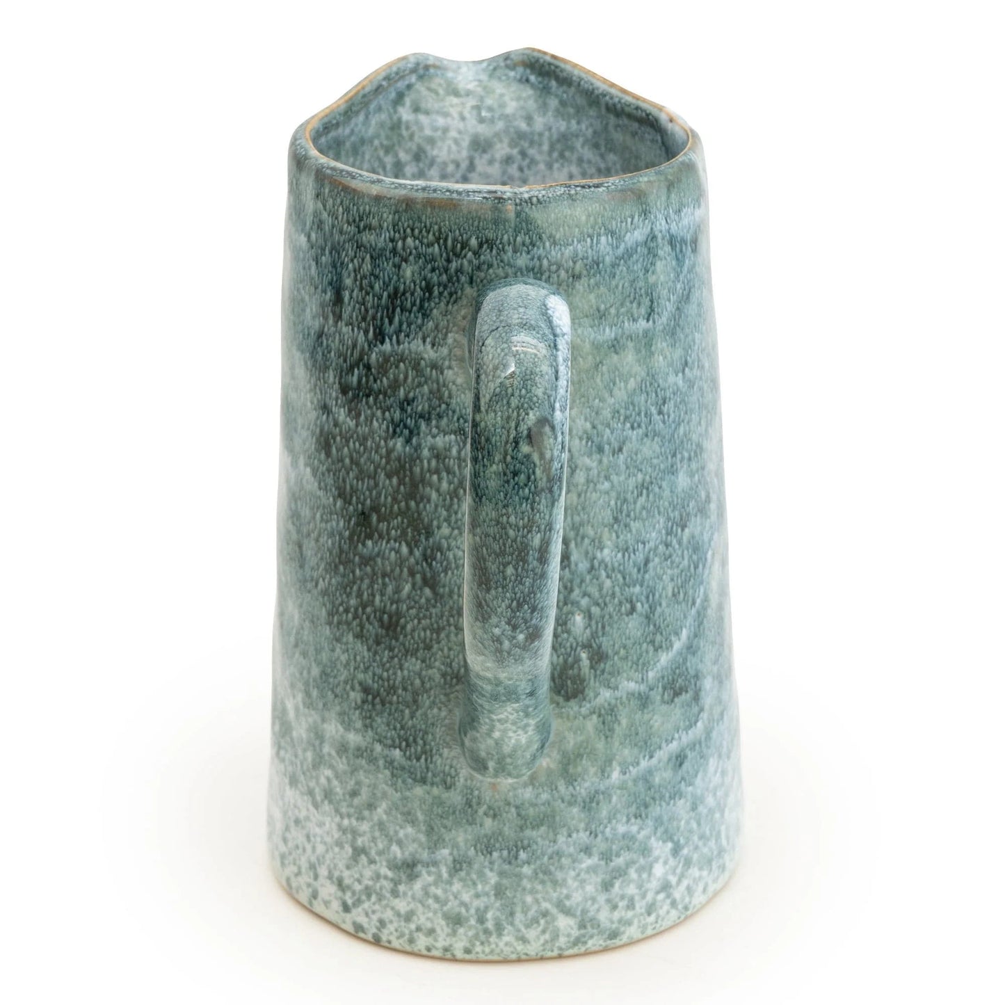 Blue glaze jug vase – 17cm