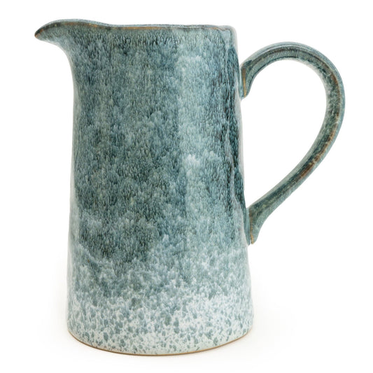Blue glaze jug vase – 17cm