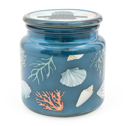 Coastal shores candle jar