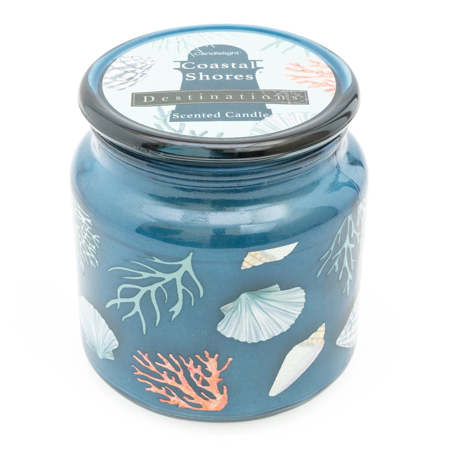 Coastal shores candle jar