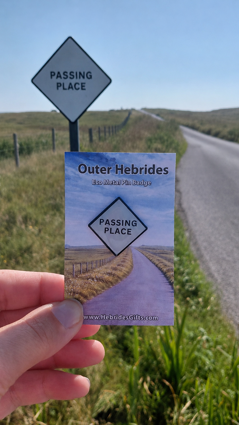 Novelty Road Sign Pin Badge