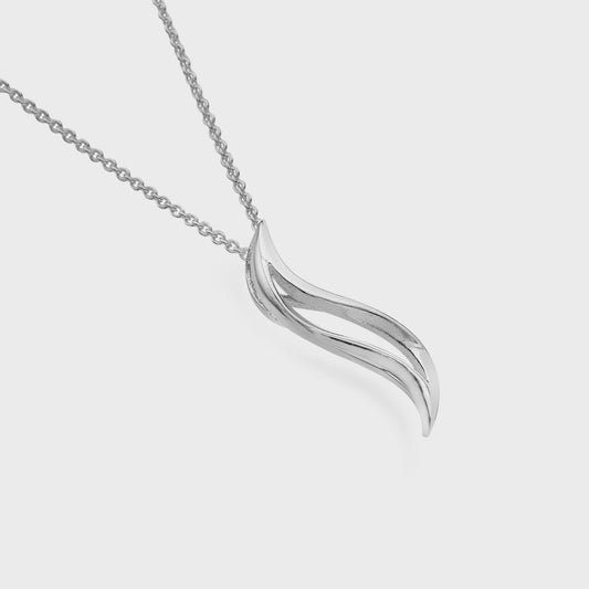 Double wave necklace