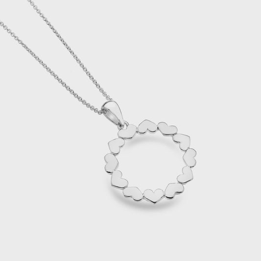 Forever & always multi heart necklace