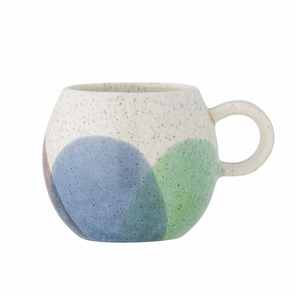 Paula coastal blue speckled stoneware mug