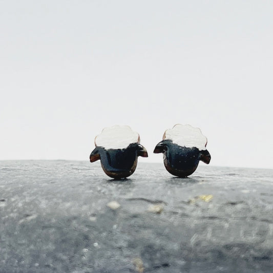 Hand painted Sheep earrings