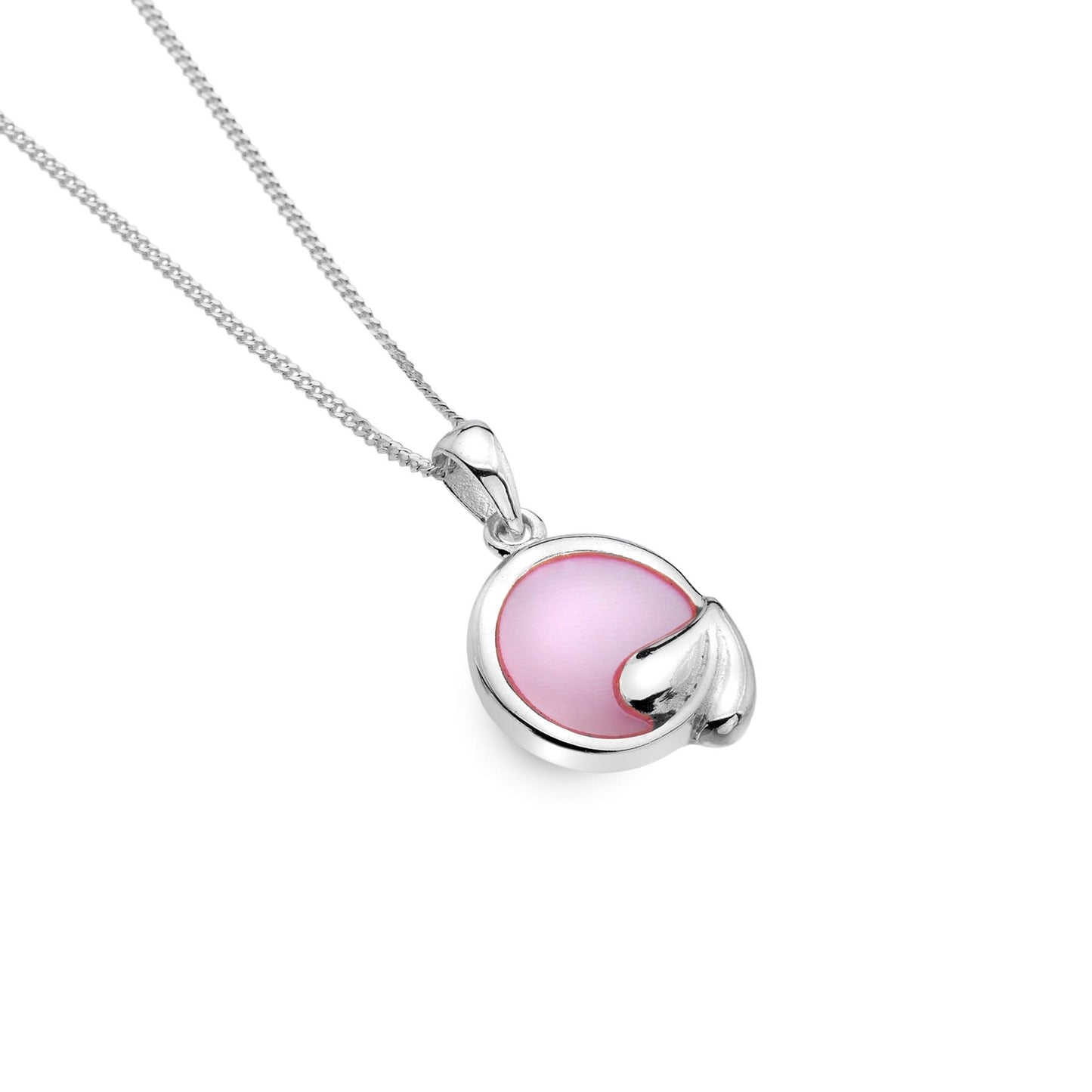 Mackintosh pink leaf necklace