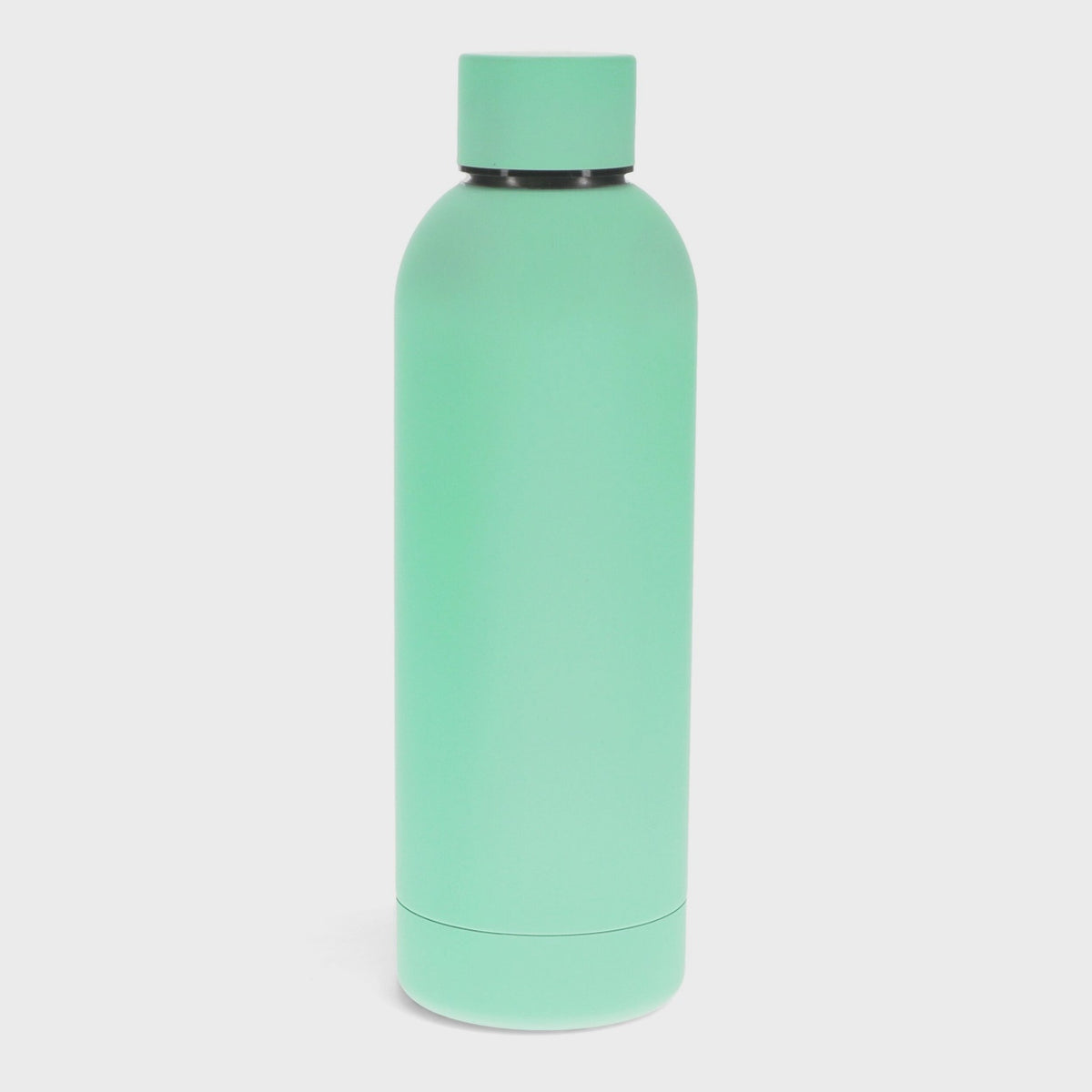 Rubber Coated Steel Bottle 500ml - Mint Green