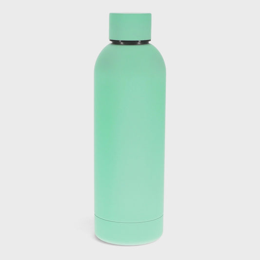 Rubber Coated Steel Bottle 500ml - Mint Green