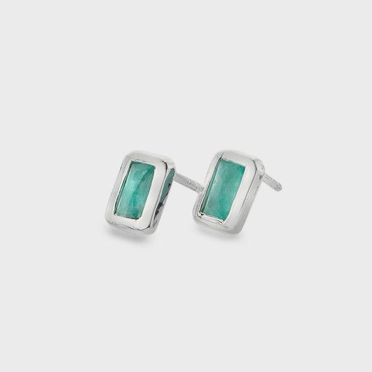 Amazonite stud earrings