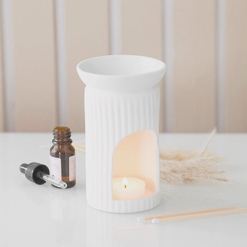 Ribbed Column Oil Burner