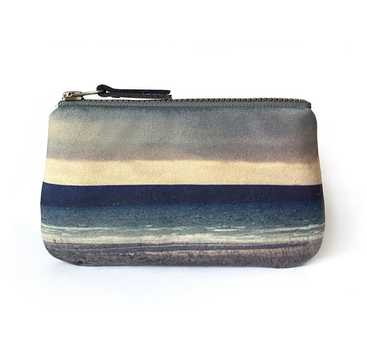 Seascape stripe velvet zipper