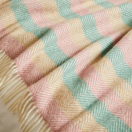 100% wool throws & blankets -  Summer breeze