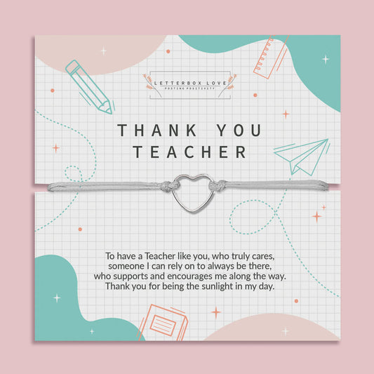 Thank you teacher bracelet