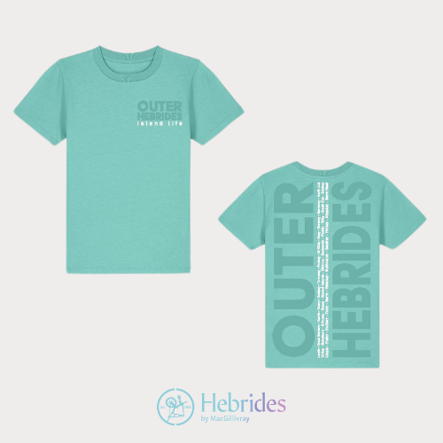 Island life KIDS  t-shirt - Turquoise